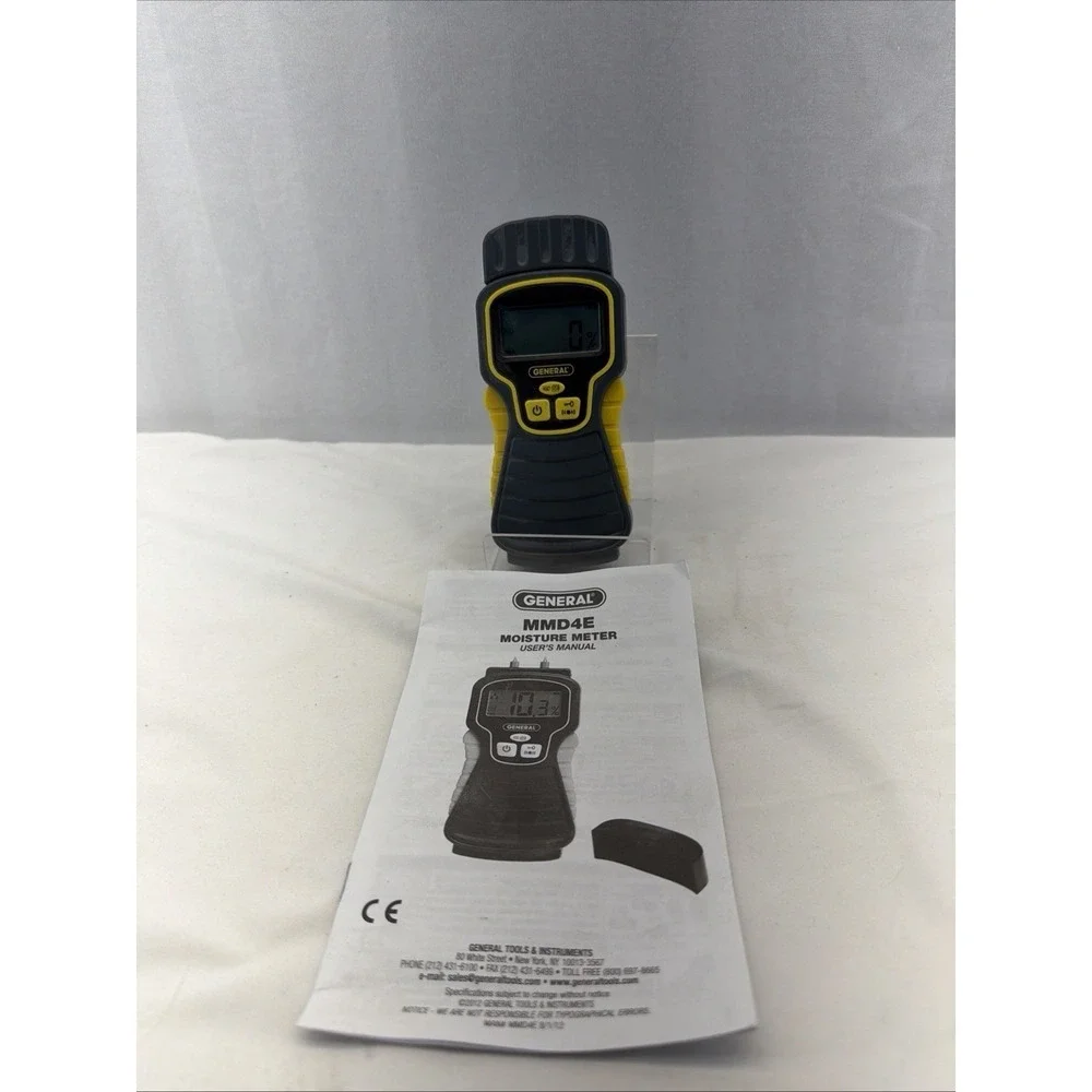 General Tools MMD4E Pin Type Digital Moisture Meter Wood Drywall